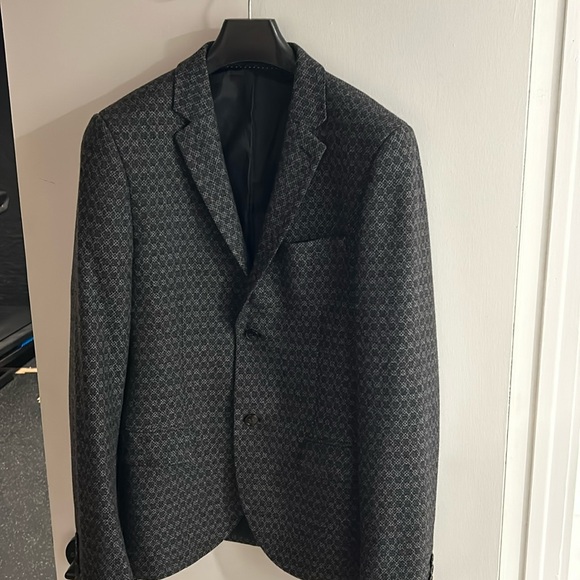 Top man wool print blazer size m , 38. Sport jacket - Picture 1 of 5